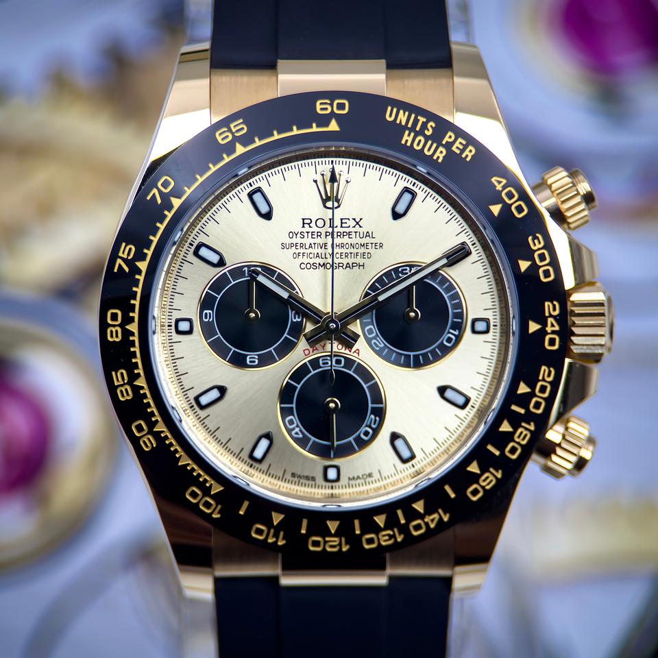 Rolex Daytona Yellow Gold YML Dial Complete Set 116518LN