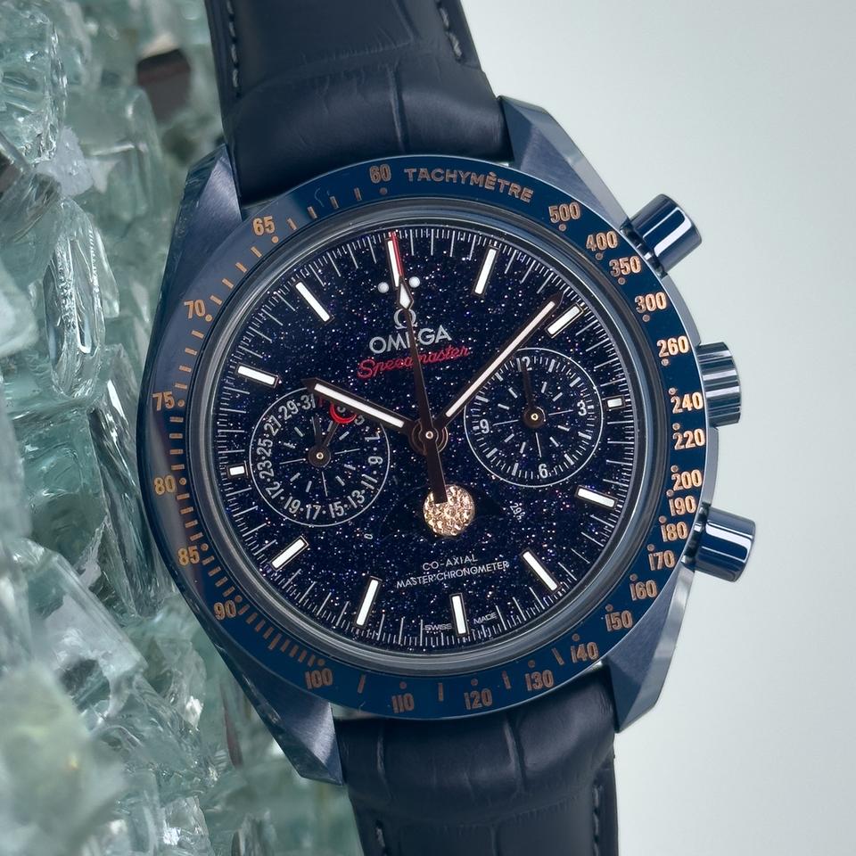 Omega Speedmaster Moonwatch Moonphase Aventurine Dial Complete Set
