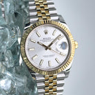 Rolex Datejust 41 Silver Dial Fluted Jubilee Two Tone