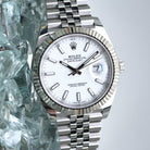Rolex Datejust 41 2026 White Dial Jubilee Complete Set