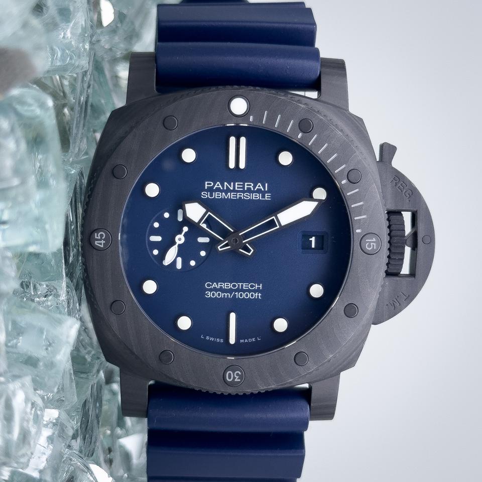 Panerai Submersible Full Set Quarantaquattro Carbotech Blu Abisso PAM01232